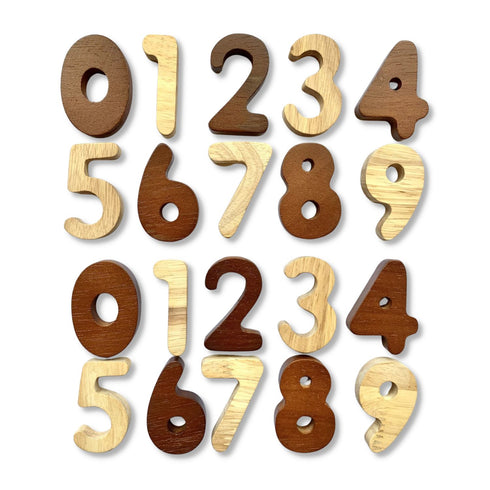 QTOYS - Wooden 2 Tone Number Set